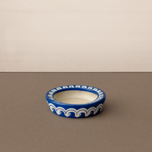 Handcrafted Blue Pottery Ceramic Ashtray – Classic Blue Design