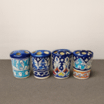 Handcrafted Blue Pottery Ceramic Pen Holder – Assorted Designs