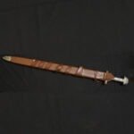Handcrafted Traditional Decorative Sword with Leather Sheath