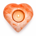 Heart-Shaped Himalayan Salt Candle Holder